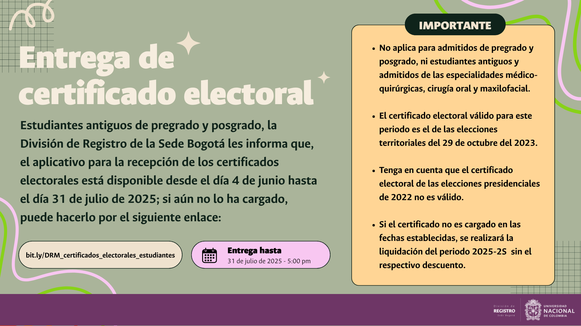 Entrega de certificado electoral