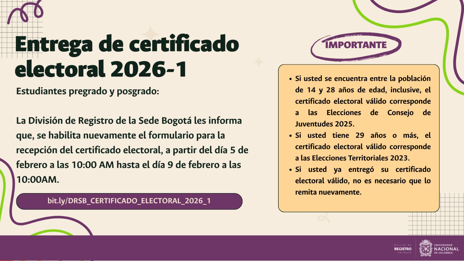 Carga Certificado Electoral