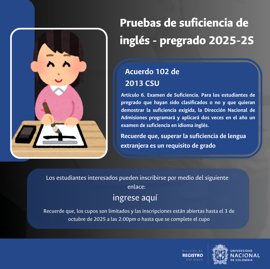 Formulario suficiencia inglés